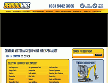 Tablet Screenshot of bendigohire.com.au